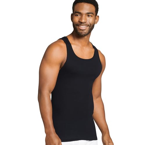 Jockey Men's Undershirt 100% Cotton Tall Man A-Shirt Tank - 3 Pack2