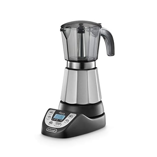 DeLonghi Alicia Plus EMKP 63.B Cafetera moka eléctrica, Independiente, 450 W, Negro, Plata