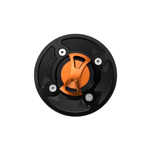For KTM Duke 200 2012-2016 Motorcycle Keyless Fuel Tank Cap Cover (Orange)