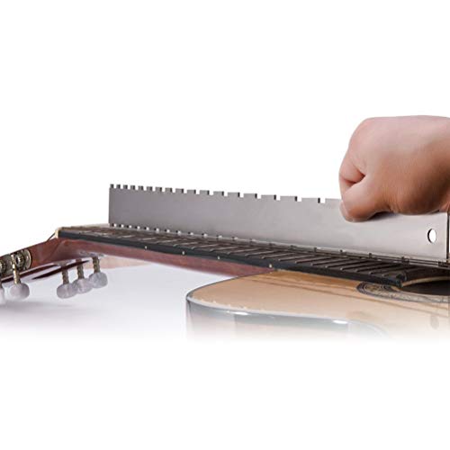 Guitar Neck Notched Straight Edge Luthiers Tool With String Action Ruler Gauge For Gibson 24.75" And Fender 25.5" Electric Guitars #TOP5