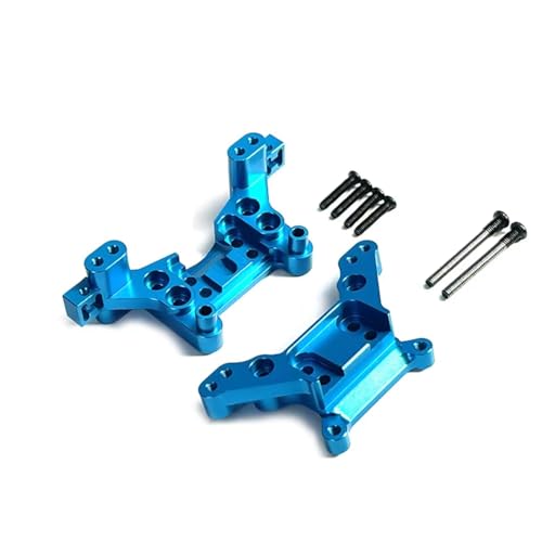 Pièces mise niveau RC tour choc avant arrière métal bleu pour MJX Hyper Go H16 16208 16170
