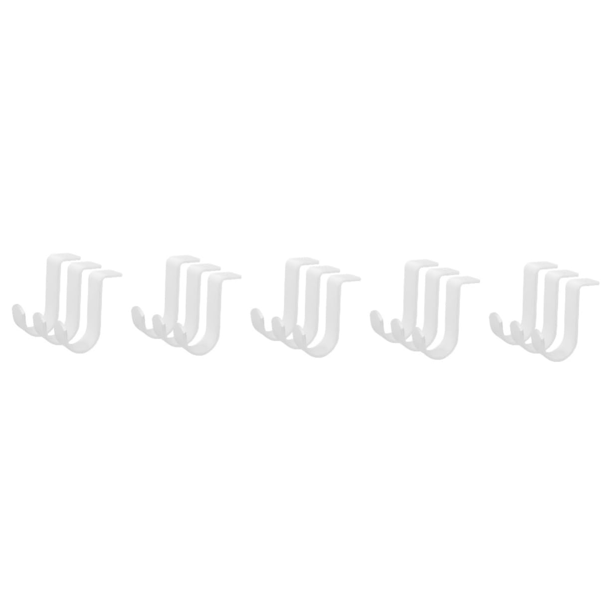 jojofuny 15pièces Support De Tringle à Rideau Réglable Inoxydable Support Robuste pour Rideaux Installation Murale Blanc