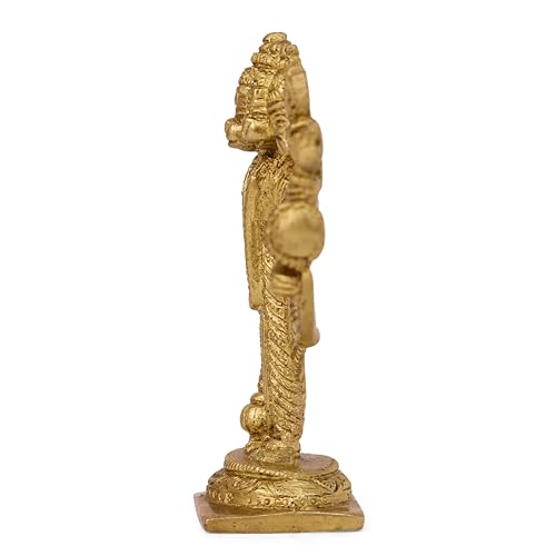 Estatua de Latón Lord Hanuman Cinco Caras Decoración Hogar miniatura 4