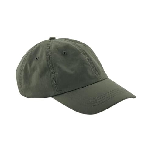 Beechfield Junior Low Profile 6 Panel Dad Cap - Olive Green