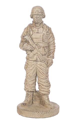Solid Rock Stoneworks Concrete Standing Soldier Garden Statue- 25