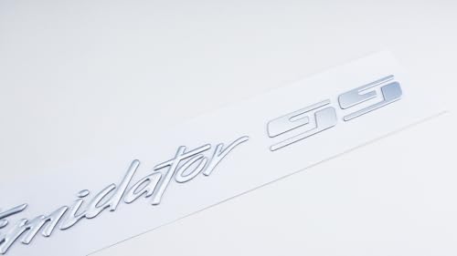 Image of 2Pc Intimidator SS Decal Emblems 3D Domed Badges Sticker Nameplate Replacement for SS (Silver)