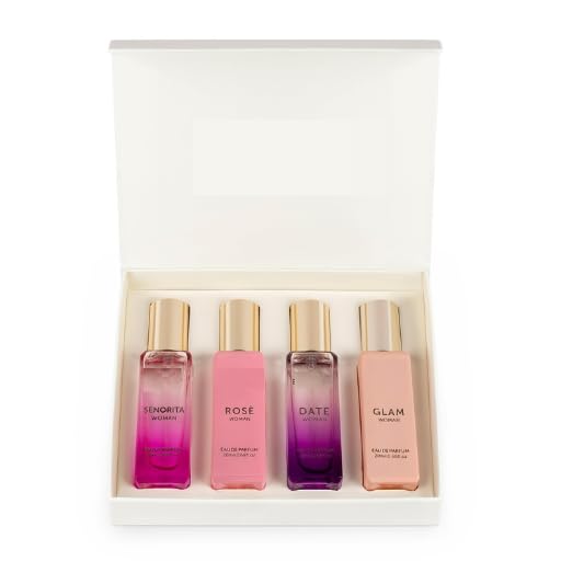 Perfume Gift Set for Women| Gifts for Woman | Perfume for Woman | Date, Senorita, Glam, Rose Long Lasting EDP | Floral & Fruity Premium Fragrance 4x20ml-image-30
