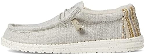 HEYDUDE Hey Dude Men's Wally Baja Beachcomber Size 8 | Men's Shoes | Men's/Women's Lace Up Loafers | Comfortable & Light-Weight