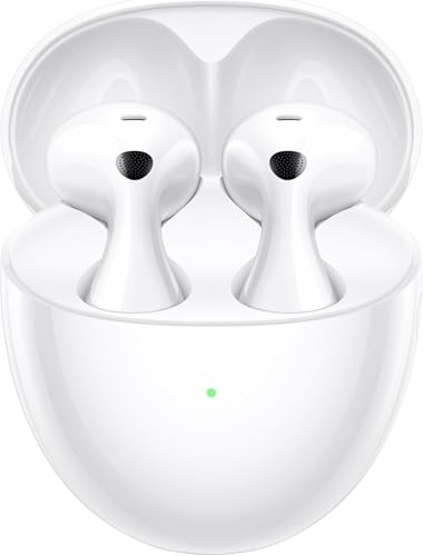 HUAWEI FreeBuds 6 Earbuds, Ear-Fitting Wearing, Dual-Driver True Sound, Stable & Clear Calls, Open-fit ANC,IP54 Water-Resistant, iOS & Android, White