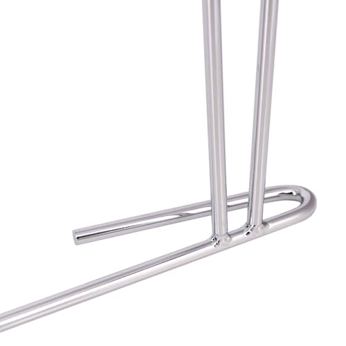 Image of Mud Flap Anti-Sail Bracket, 21 * 24 inch Chrome, fit for 24 inch Width, 24 inch to 30 inch mud Flaps, (Straight Double Type, Chrome Metal)