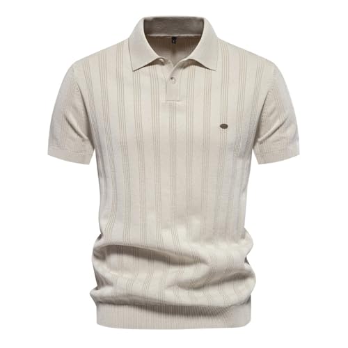 Polo de golf classique pour homme avec col rabattu et imprimé chic