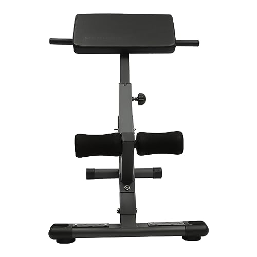 IOUSSJC Roman Chair Hyperextension Bench, Back Workout Equipment, Hyperextension Roman Chair for Arms, Abs, Back, Chest, Glutes, 5-Stage Adjustment
