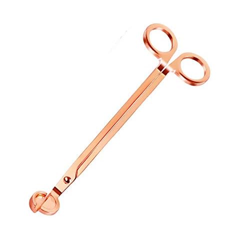 LDAOS Wick Trimmer, Candle Wick Cutter, Wick Shear, Wick Cutter Scissor (Rose Gold Wick Trimmer) Cover