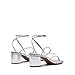 DREAM PAIRS Womens Block Heels 2 inch Strappy Square Toe Dressy Chunky Low Heeled Sandals for Party Wedding Evening,Size 7,Silver-Metallic,DWUMHS2512
