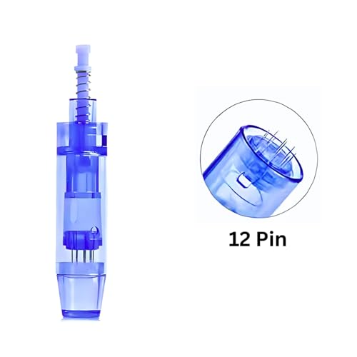 Sdermatech Derma Pen Ultima A1 W Needle Cartridge (12pin needles) for Face Care & Anti- aging Pack of 10