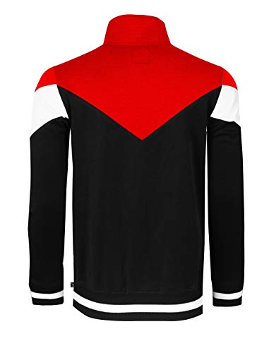 Image of SCREENSHOT-TRACK JACKET Mens Urban Hip Hop Premium Track Jacket - Slim Fit Side Taping Sportswear Urbanwear Streetwear Top