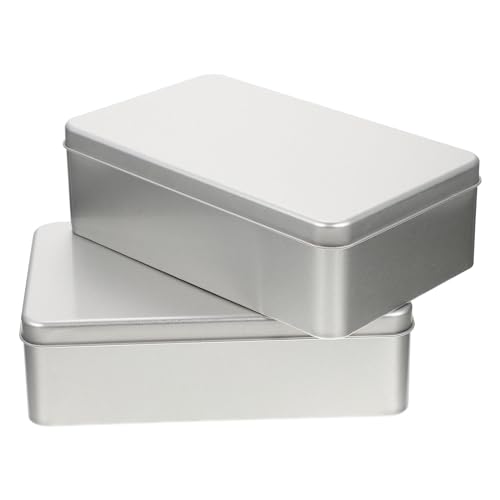 Boîtes à biscuits en métal Hemoton rectangulaires pour cuisine