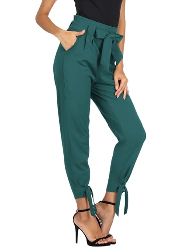 Image of GRACE KARIN Womens Casual High Waist Pencil Pants Paper Bag Pants for Work