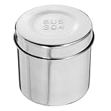 Veemoon Pot De Stockage Acier Inoxydable Épais Avec Couvercle Rangement Hygiénique Pour ...