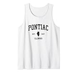 Photo Gallery pontiac illinois il vintage sports design stampa nera canotta Photo Gallery pontiac illinois il vintage sports design stampa nera canotta