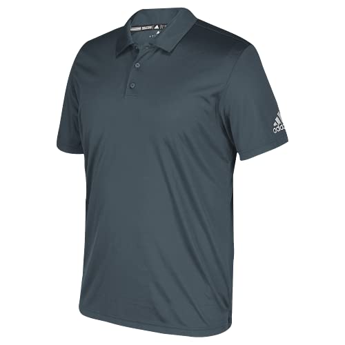 Polo adidas Youth Grind en maille anti-transpiration Onix et blanc