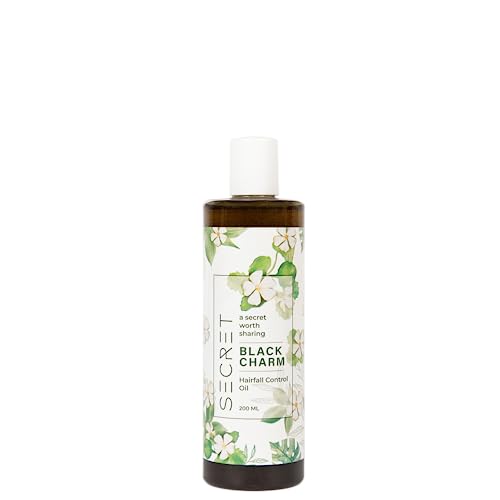 Image of Secret Black Charm hair oil - 100% natural ingredients | Reduces hair fall & dandruff | Strengthens hair roots | 200ml