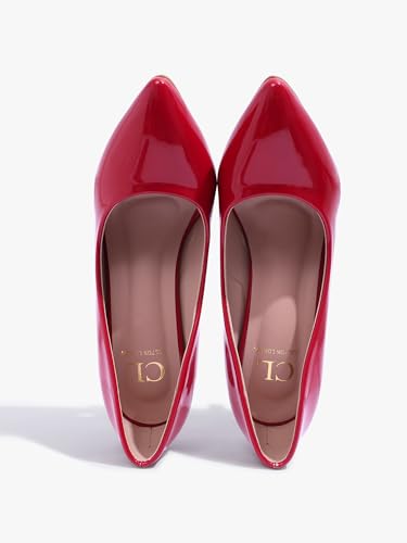 Image of Carlton London Women Comfortable Cone Heel Pointed Toe Slip On Fashion Shoes for Daily use, Office use, Casual use