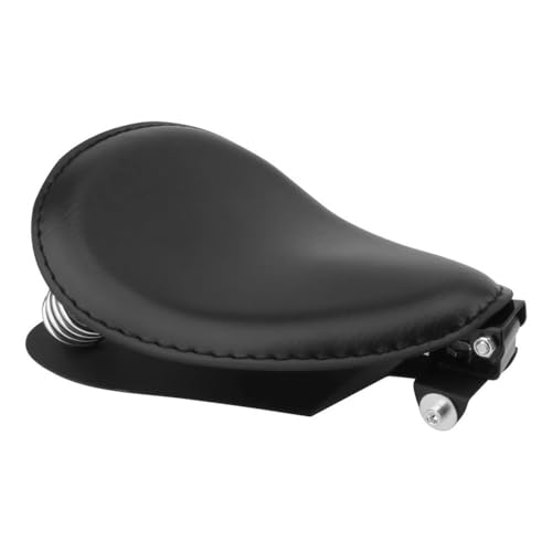 Siège moto en cuir synthétique contre le mal de dos en selle solo pour Sportster Bobber