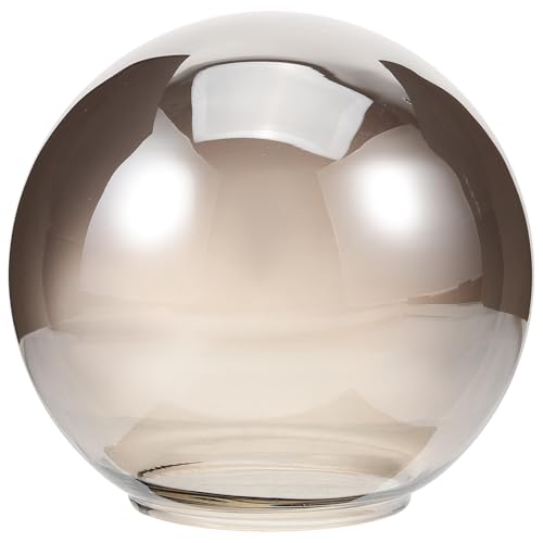 CONGARTENO Paralume in Vetro Trasparente per Lampada a Sospensione Bordi Arrotondati Facile Installazione per Ambienti Domestici e Lavorativi