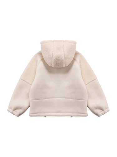 YEAHDOR Kids Boys Warm Fleece Hooded Jacket Casual Zip Up Windproof Outwear Winter Thick Coat with Pockets2