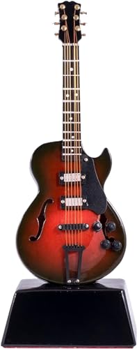 Broadway Gift Electric Guitar Music Instrument Miniature Replica on Stand