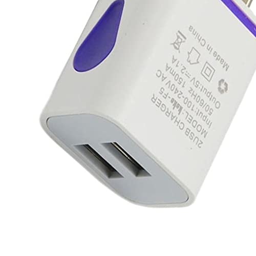 Widealiff 4 Conjuntos de Carregadores USB de parede, Cabeça de carregamento universal Fontes de serv