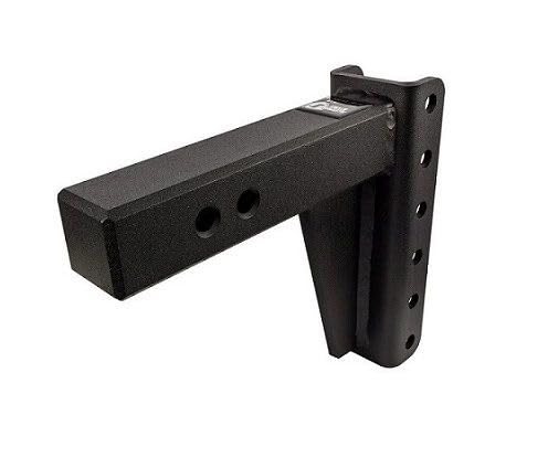 Image of BulletProof Hitches - 2.5 inch Adjustable Heavy Duty Trailer Hitch (22,000 lb. Rating) - 6 inch Drop /Rise Trailer Hitch with 2 inch & 2-5 /16 inch Dual Ball - Powder Coat, Solid Steel, Corrosion-Resistant