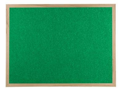 Polycolour FR® Noticeboard Class B Beech Frame 1800mm x 1200mm, Green
