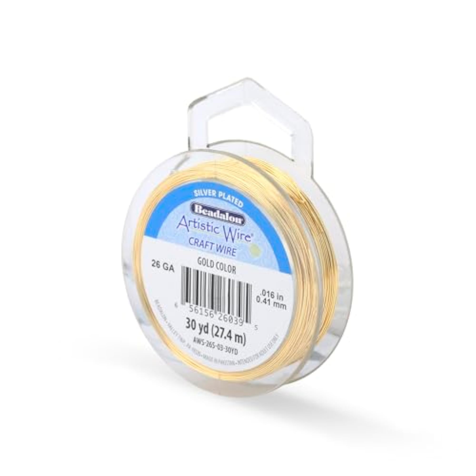 26-Gauge Silver Plated Gold Wire, 30-Yards