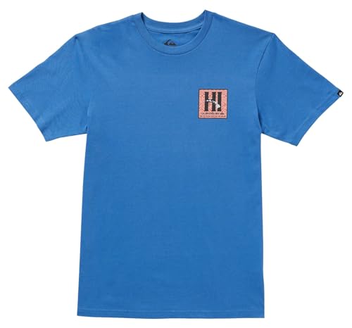 T-shirt Quiksilver Men's Hi Tapa Box Mt0 en jersey de coton bleu
