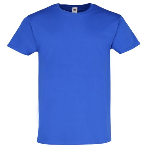 Fruit of the Loom - Iconic 195 Ringspun Premium T | T-Shirt Herren & Damen - 100% Baumwolle, hochwertig & weich, ideal für den Alltag, Farbe:royal, Größe:M