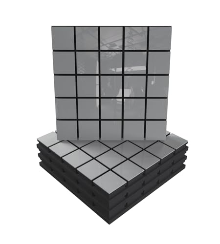 �����z���g�U�p�l�� 4�Z�b�g | 50x50x5cm | �z���E�g�U�E���ˁE�h�� | �m�C�Y�ጸ���G�R�[�}�� | HDF�v���[�g�̐F: [x4 GRID | �z���C�g�O���X�v���X�`�b�N]