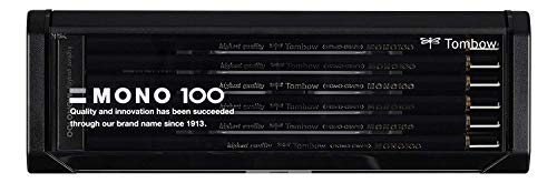 Image of Tombow MONO 100 Graphite Pencil, 1 doz. /Plastic Case, 3B