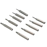 Kleines Schraubendreher-Bit-Set, 4 mm Schaft, 28 mm Länge, für Torx-Schlitz-Kreuzschraubendreher...