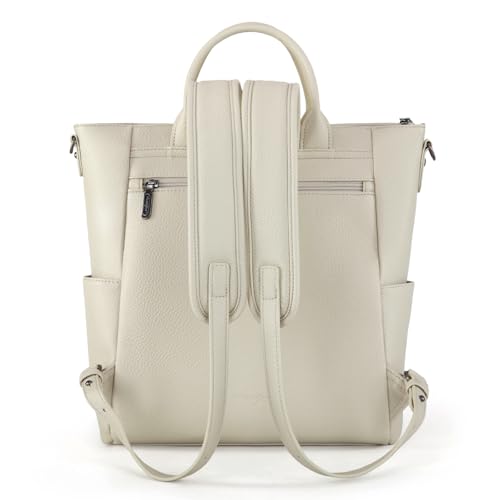 Image of Montana West Wrangler Medium Backpack Purse for Women Off-white Fashion Backpack with Removable Crossbody Strap for Travel Work WG175-9110TN