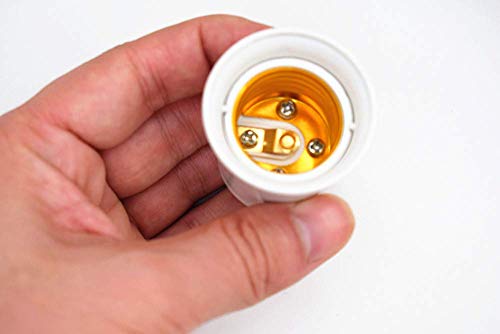 Srovil MKTBA (4Pack) E26/E27 Socket Adapter Converts Outlet To Lamp Socket, 660 Watt, 125 Volt,Ac Plug To E26 Two Outlet Light Socket Adapter,White1 thumb #8