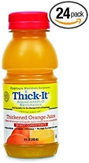 Thick It Aqua Care H20 Honey Orange Juice, 8 Fluid Ounce -- 24 per case.