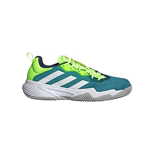 adidas Men`s Barricade Clay Tennis Shoes Arctic Night and White3
