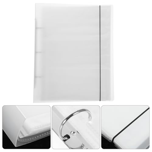 Album photo multifonctions A5 en PVC mat avec compartiments de rangement