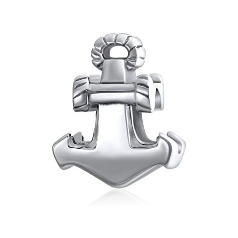 Nautical Anchor Charm Bead for Bracelets Cover