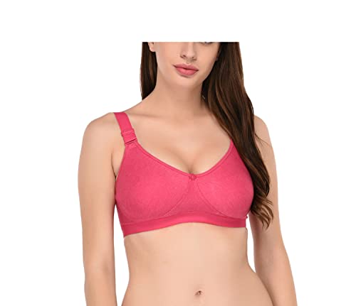 Image of Viral Girl Women's Wire-Free Cotton Hosiery Bra | Non-Padded, Full Coverage, Adjustable Straps | Soft Comfortable Innerwear with Hook & Eye Closure for Everyday Use