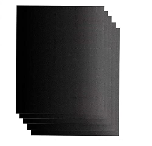 Vinsani 2PC Non-Stick BBQ Grill Mat(40 x 33 cm)Universal Barbeque Baking Oven Liners Reusable and Dishwasher Safe Indoor Outdoor BBQ Cooking Mats for Charcoal Electric Gas Grill Kitchen Ovens Black