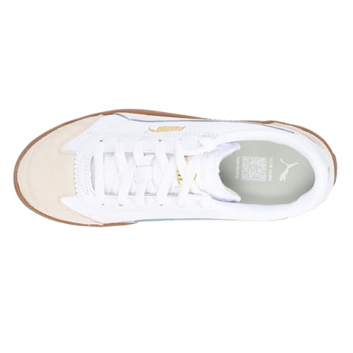PUMA Womens Club 5V5 Lux Lace Up Sneakers Shoes Casual - White - Size 8 M4