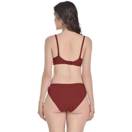 Image of SGC Sweden Women Mix Cotton Thongs Lingerie Set